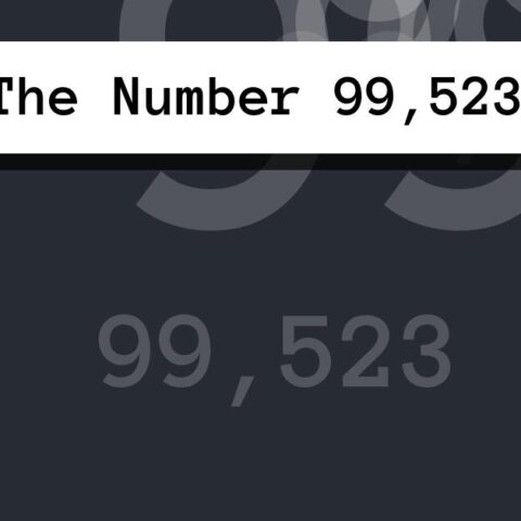About The Number 99,523