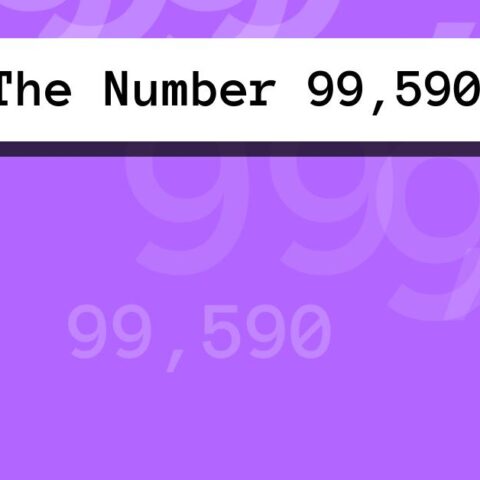 About The Number 99,590