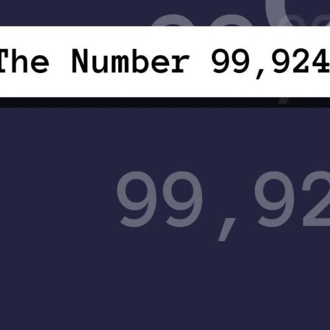 About The Number 99,924