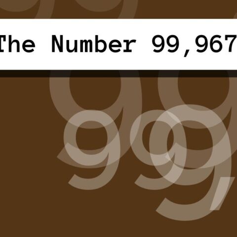 About The Number 99,967