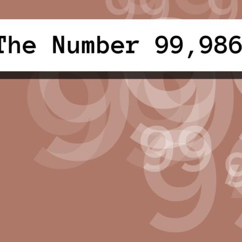 About The Number 99,986